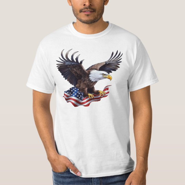 Flag/Eagle - T-Shirt (Front)