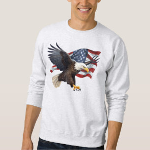 Flag/Eagle - T-Shirt Sweatshirt