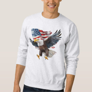 Flag/Eagle - T-Shirt Sweatshirt