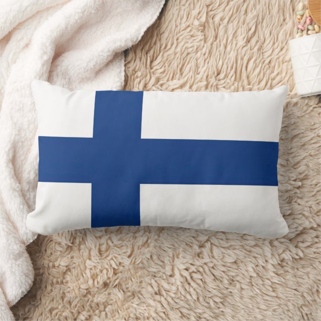 Flag Finland Lumbar Cushion (Blanket)