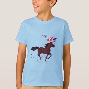 Flag Flying 1776 Pony T-Shirt