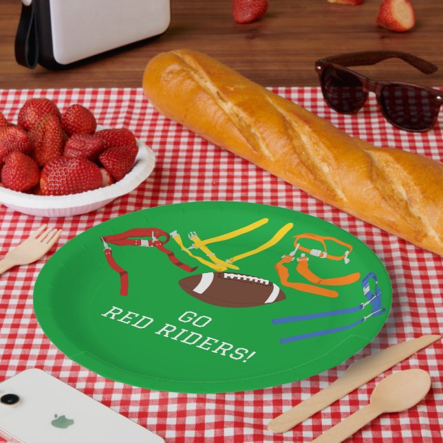 Flag Football Banquet End of Season Party Paper Plate (Picnic)