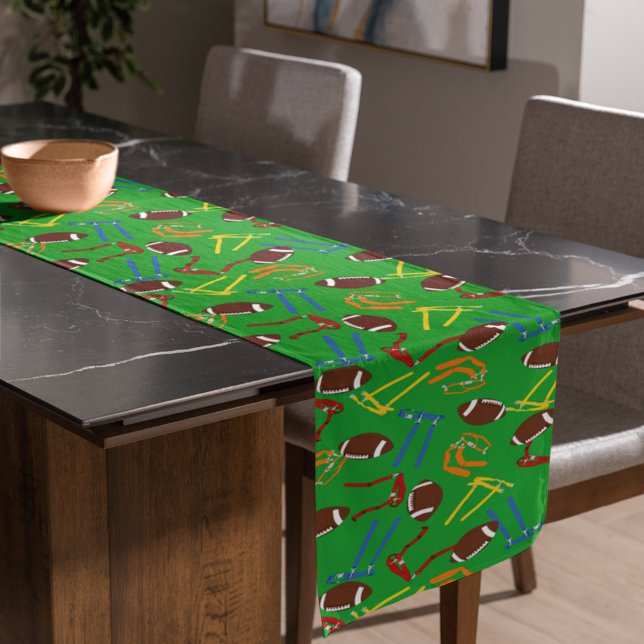 Flag Football Banquet End of Season Party Short Table Runner (Creator Uploaded)