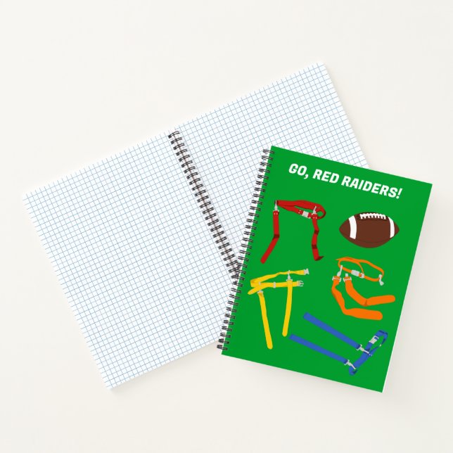 Flag Football Coach Player Personalised Notebook (Inside)
