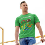 Flag Football Coach Player Personalised T-Shirt<br><div class="desc">Cheer on your favourite team or your favourite player or create a personalised gift for flag football coach when you add your own text to this t-shirt. This graphic tee features illustrations of a football and a colourful assortment of flag belts with your message in bold white letters at the...</div>