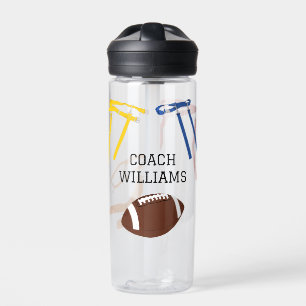 Flag Football Coach Player Personalised Water Bottle