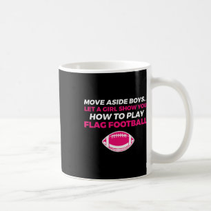 Flag Football Girl 1 Coffee Mug