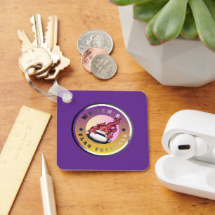 Flag Football Hype Key Ring