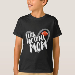 Flag Football Mum Heart T-Shirt