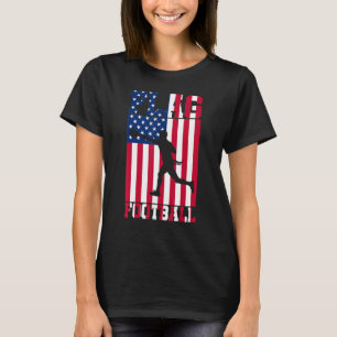 Flag Football USA Women Men Girls Boys T-Shirt