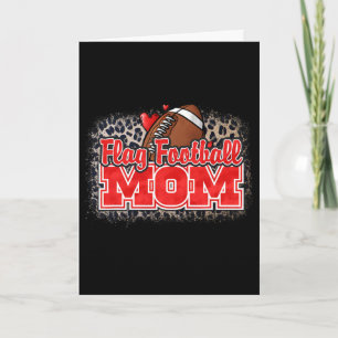 Flag Footll Mum Shirt Proud Mum Of Llers Leopard S Card
