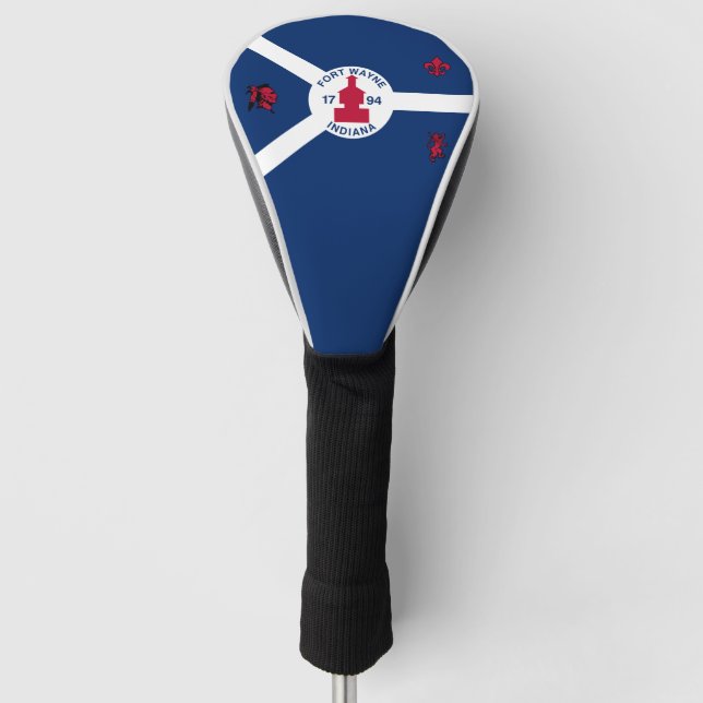 Flag Fort Wayne, Indiana Golf Head Cover (Front)