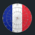 Flag France Tricolor Dartboard<br><div class="desc">Flag of France tricolor: Freedom, Equality, Fraternity</div>