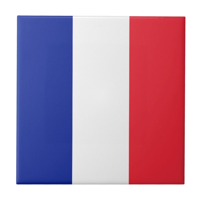 Flag France Tricolor Tile (Front)