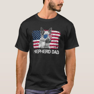 Flag German Shepherd Dad Dad Mum Kids 2022 T-Shirt
