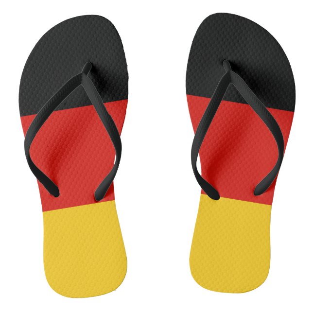 Flag Germany tricolor Jandals (Footbed)