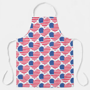 Flag Hearts Apron