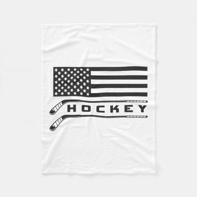 Flag Hockey Apparel - Hockey  Fleece Blanket (Front)