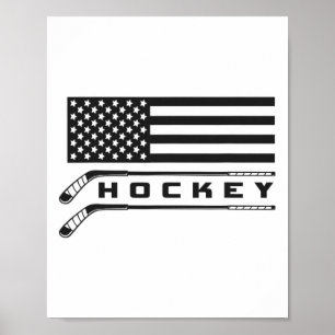 Flag Hockey Apparel - Hockey Poster