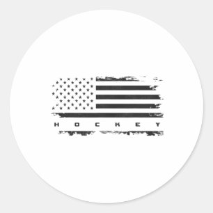 Flag Hockey Apparel - Hockey T-12 Classic Round Sticker