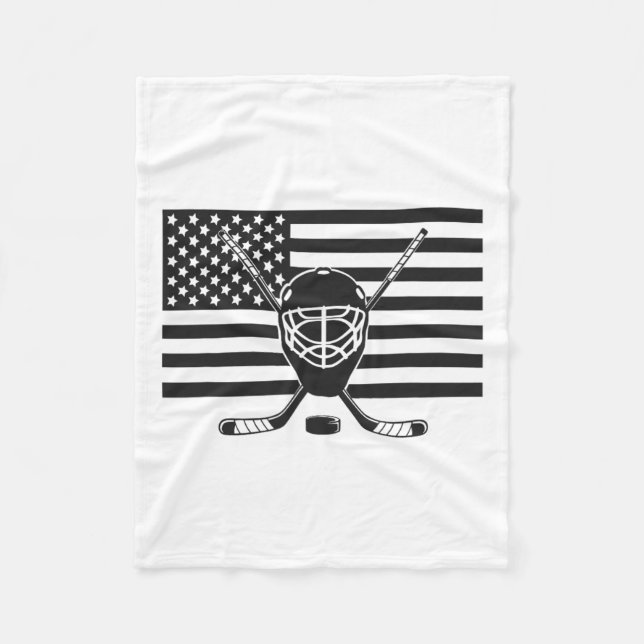 Flag Hockey Apparel - Hockey T-19  Fleece Blanket (Front)