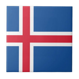 Flag Iceland Tile