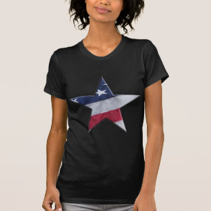 Flag in star T-Shirt