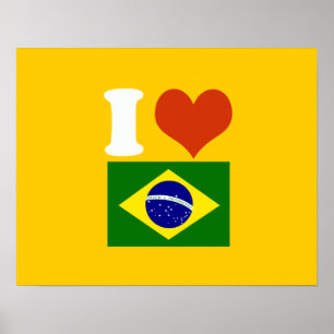 Flag in the wall poster