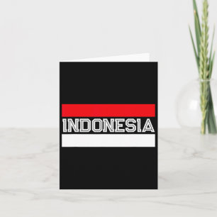 Flag Independence Day Indonesian  Card