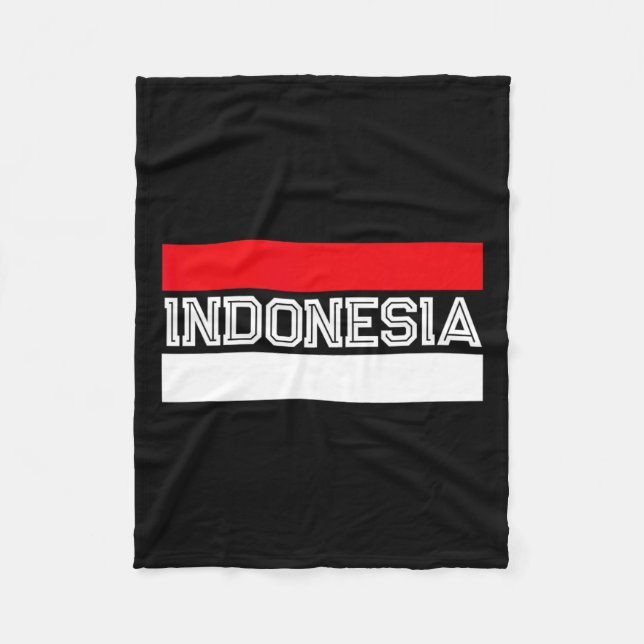 Flag Independence Day Indonesian  Fleece Blanket (Front)