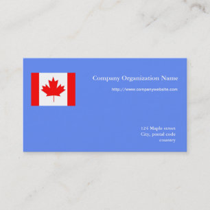 Flag international business business card
