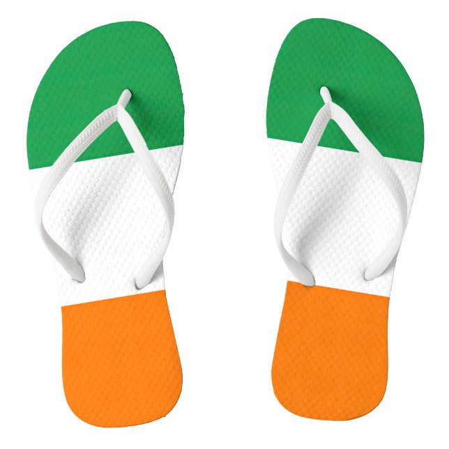 Flag Ireland Tricolor Jandals (Footbed)