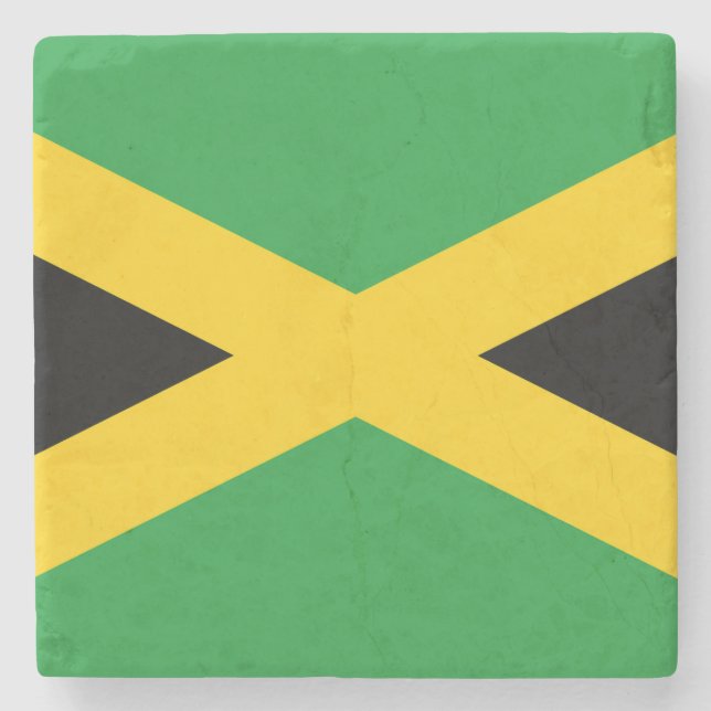 Flag Jamaica Stone Coaster (Front)