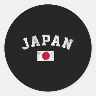 Flag Japan Pride Roots Independence Day Classic Round Sticker