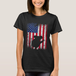 Flag Koala Animal Vintage 4th Of July T-Shirt