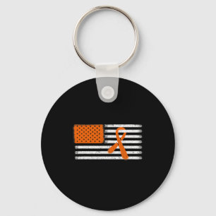 Flag Leukaemia And Multiple Sclerosis Ribbon Famil Key Ring