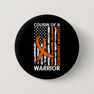 Flag Leukaemia Awareness Month Us American For Cou 6 Cm Round Badge