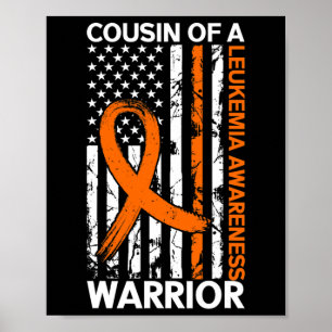 Flag Leukaemia Awareness Month Us American For Cou Poster