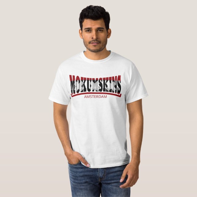 Flag logo of okumskins T-Shirt (Front Full)