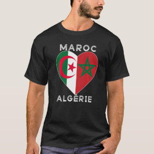 Flag Love Morocco Algeria I Love Morocco Algeria S T-Shirt