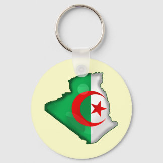 Flag Map of Algeria for Algerians worldwide Key Ring