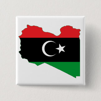 Flag-map of Kingdom of Libya 15 Cm Square Badge