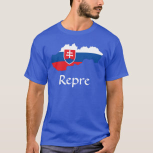 Flag Map of Slovakia Repre T-Shirt
