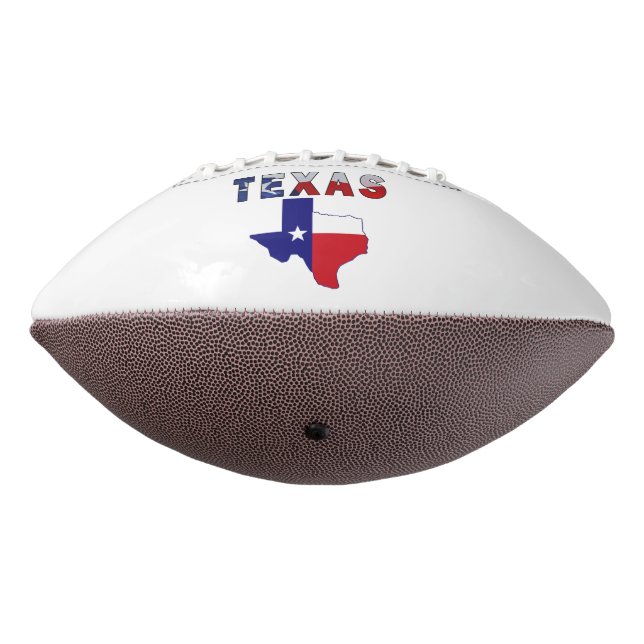 Flag Map With Texas Football (Rotated 270)