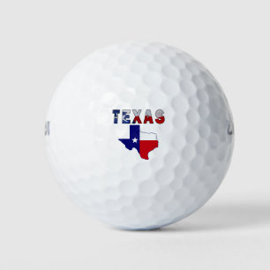 Flag Map With Texas Golf Balls