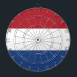 Flag Netherlands Tricolor Dartboard<br><div class="desc">Flag of the Netherlands: "I will maintain". It consists of three horizontal stripes: red,  white and blue.</div>