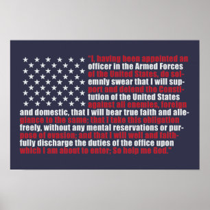 Flag Oath Comission Poster
