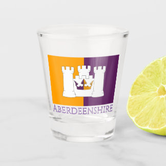 Flag of Aberdeenshire county, Scotland Shot Glass