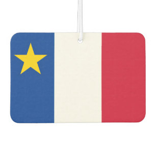 Flag of Acadia Car Air Freshener
