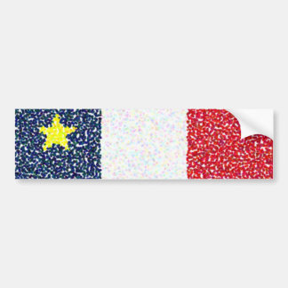 Flag_of_Acadia dots bumper sticker